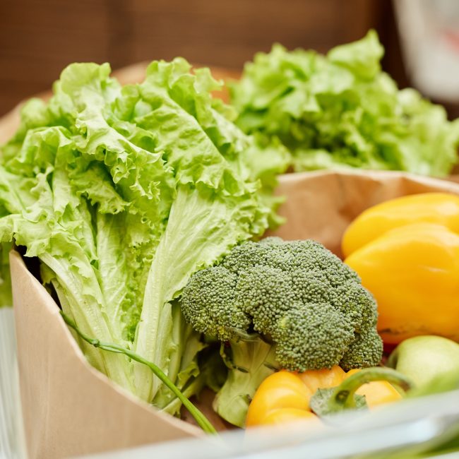 Healthy Food in Shopping Cart